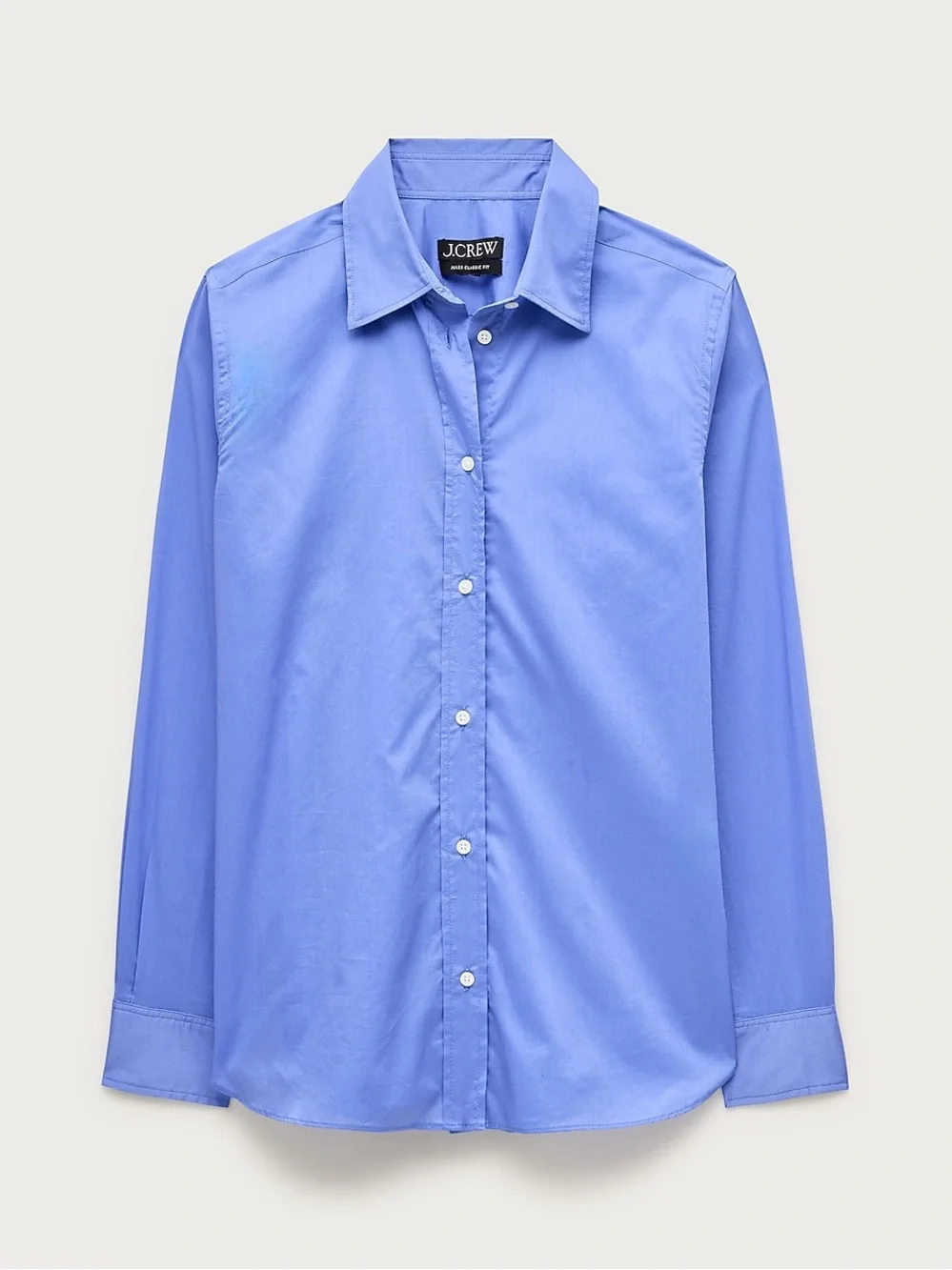 J crew blue Jules classic-fit shirt in sateen